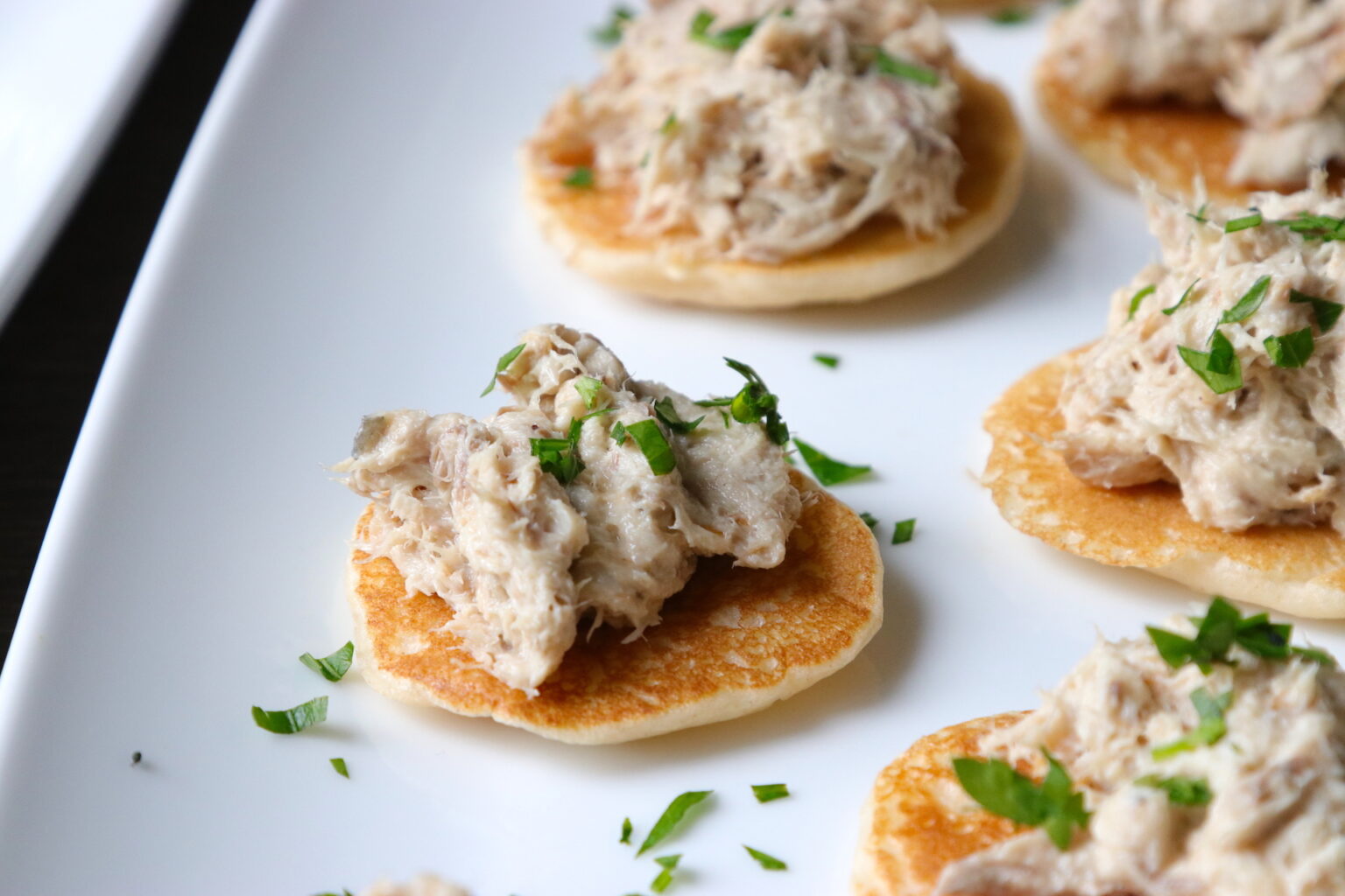 Recipe Notes | Smoked Mackerel & Horseradish Blinis | Canapé Recipe Inspiration