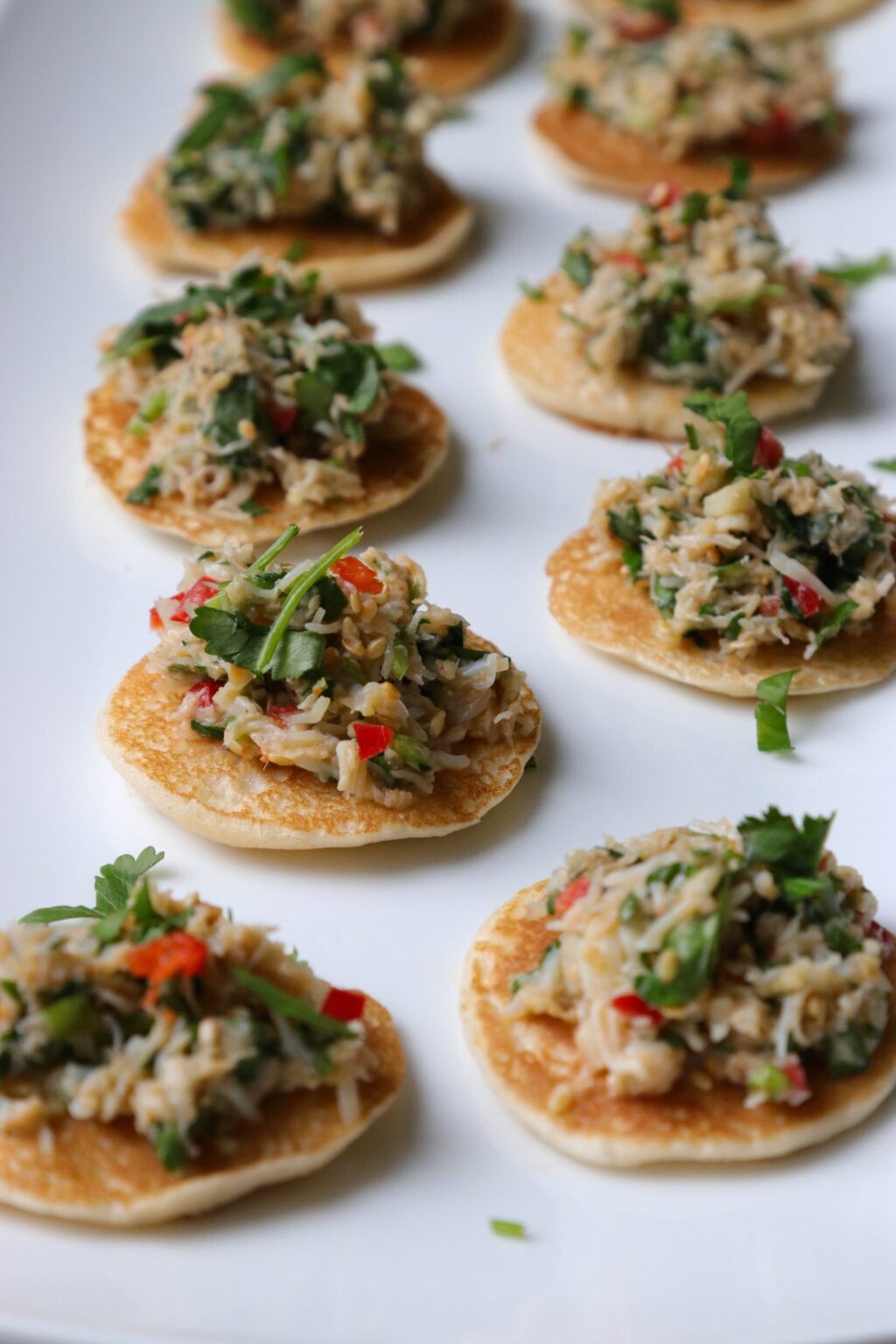 Recipe Notes | Fragrant Thai Crab Blinis | Canapé Recipe Inspiration
