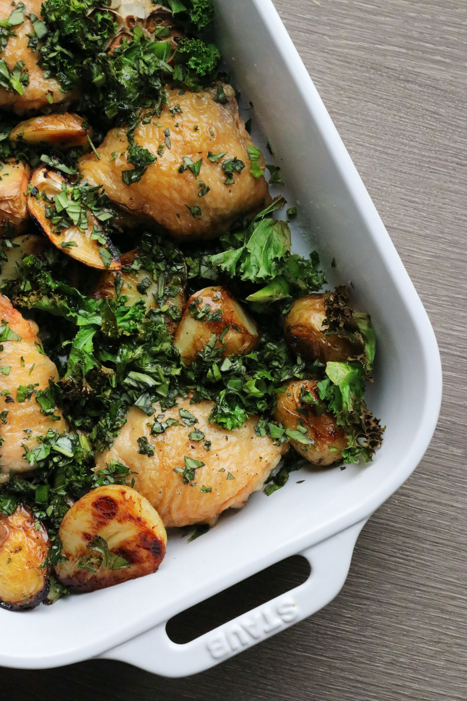 Chicken & Potato Traybake - Staub - Recipe Notes - Humphrey Munson