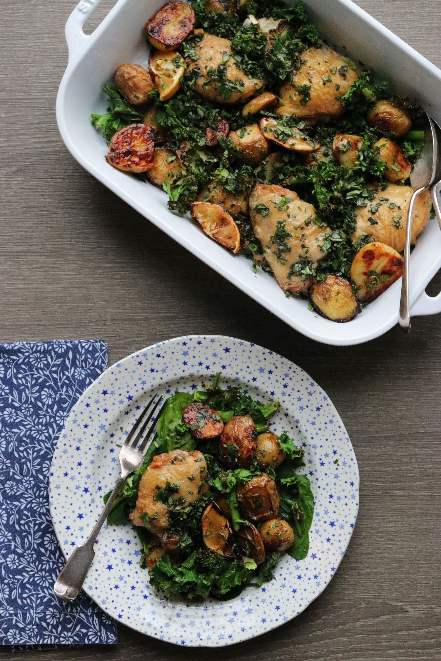 Chicken & Potato Traybake - Staub - Burleigh x Ralph Lauren - Recipe Notes - Humphrey Munson