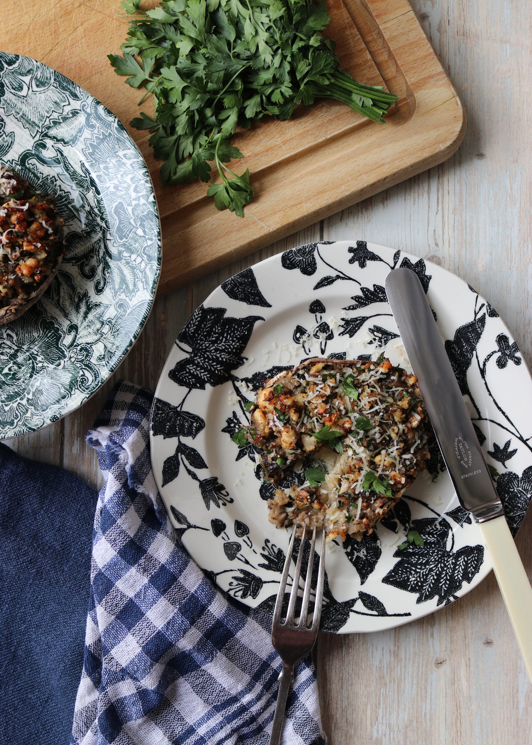Garlicky Stuffed Portobello Mushrooms | Humphrey Munson