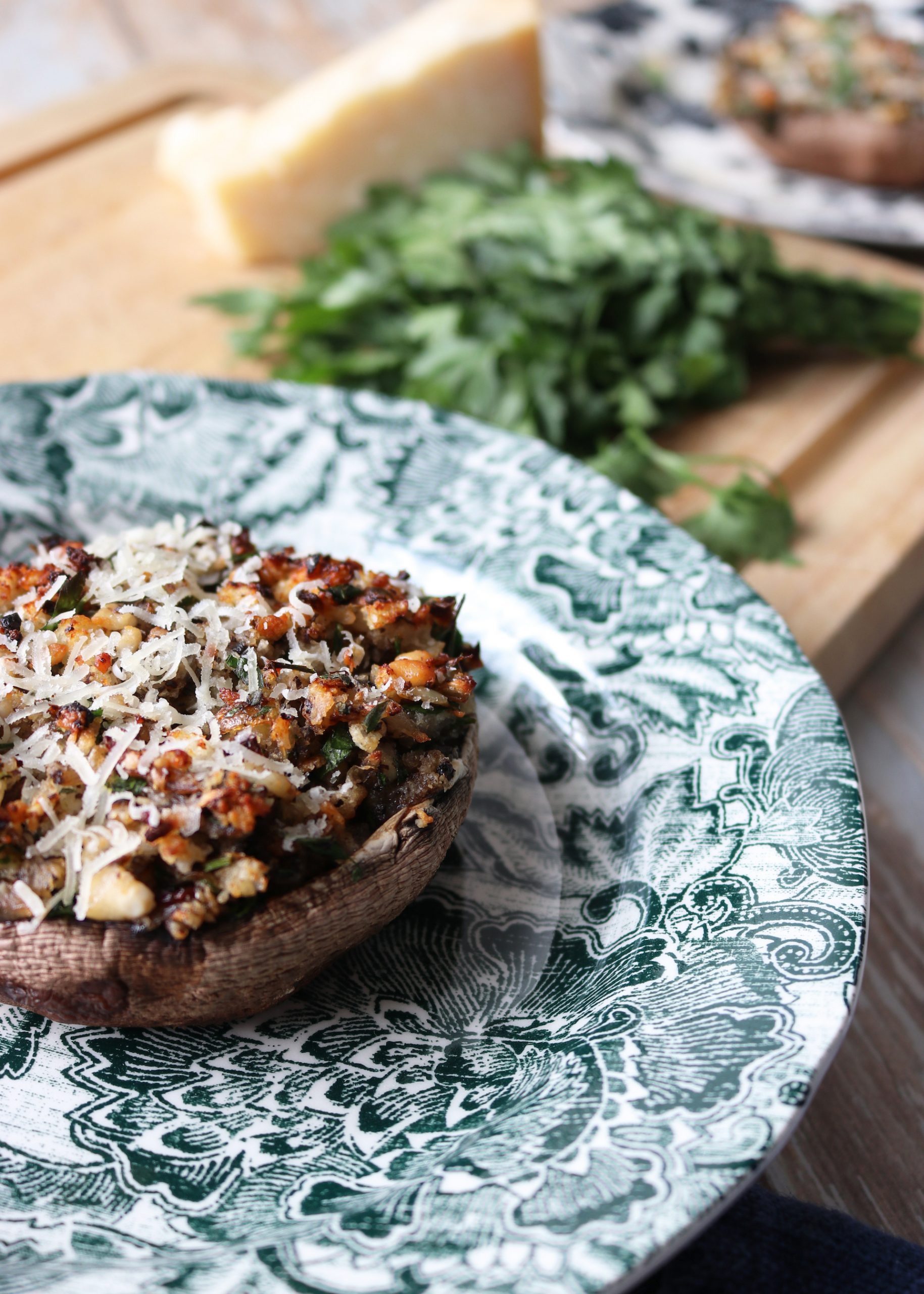 Garlicky Stuffed Portobello Mushrooms | Humphrey Munson