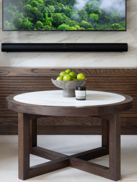 Handford Round Coffee Table With Porcelain Inlay