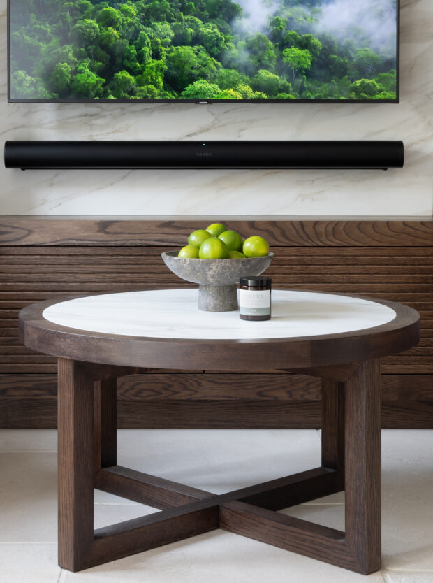 Handford Round Coffee Table With Porcelain Inlay