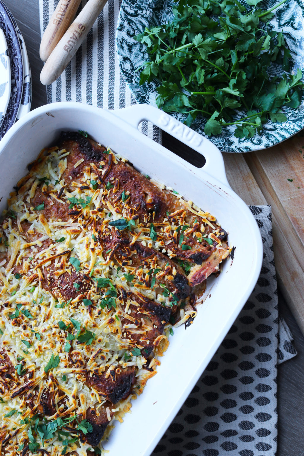 Crispy Stuffed Chicken, Pancetta and Mushroom Pancakes Humphrey Munson