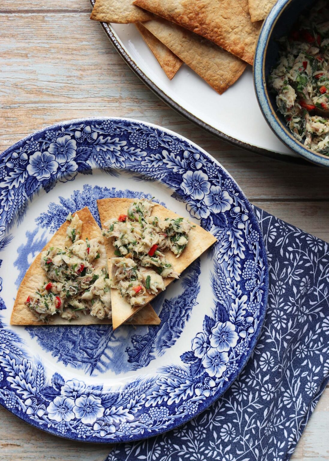Fresh & Zingy Mackerel Dip with Homemade Tortilla Chips