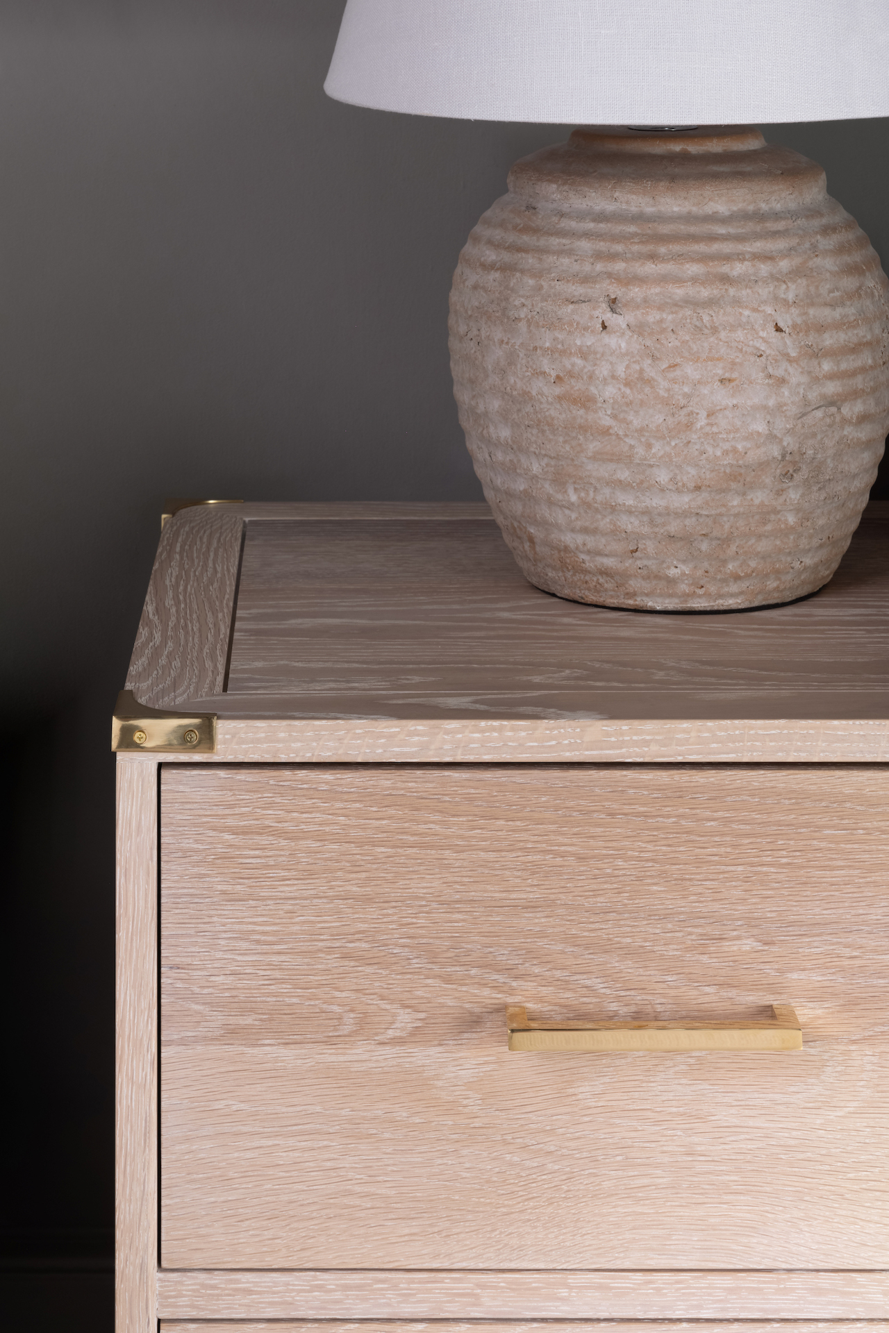 Crosby Bedside table - Portman oak - St Albans Project - Humphrey Munson