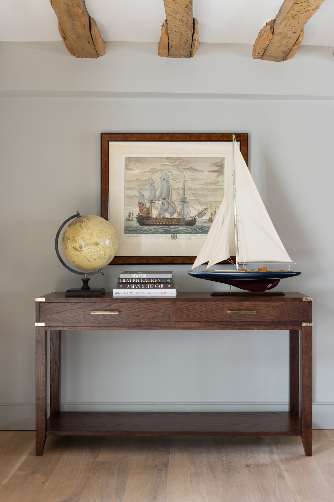 Crosby Console - Portobello oak - Sitting room furniture - Humphrey Munson