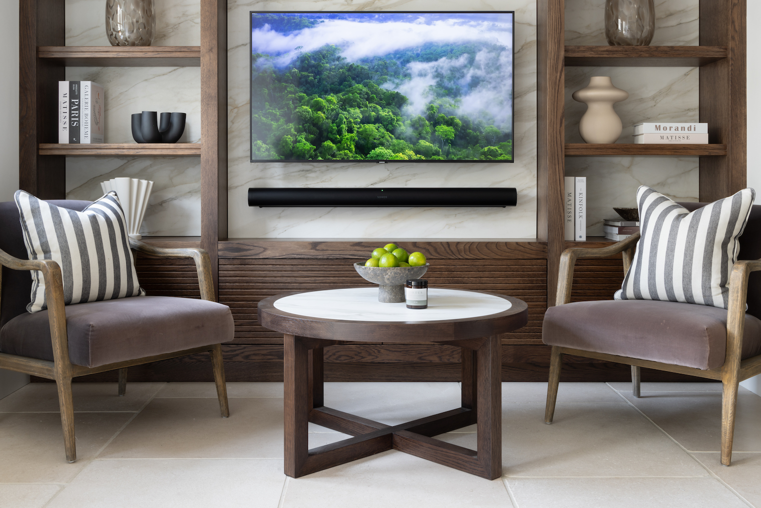 Handford Round Coffee Table With Porcelain Inlay - Image 2