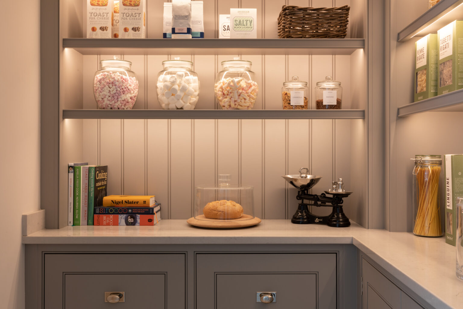 Surrey walk in pantry design