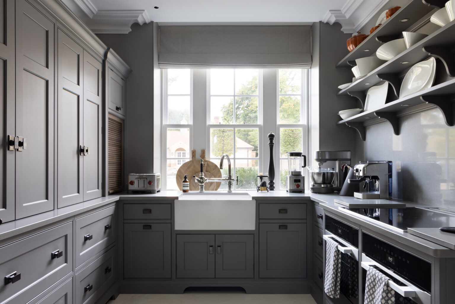 organised prep kitchen design