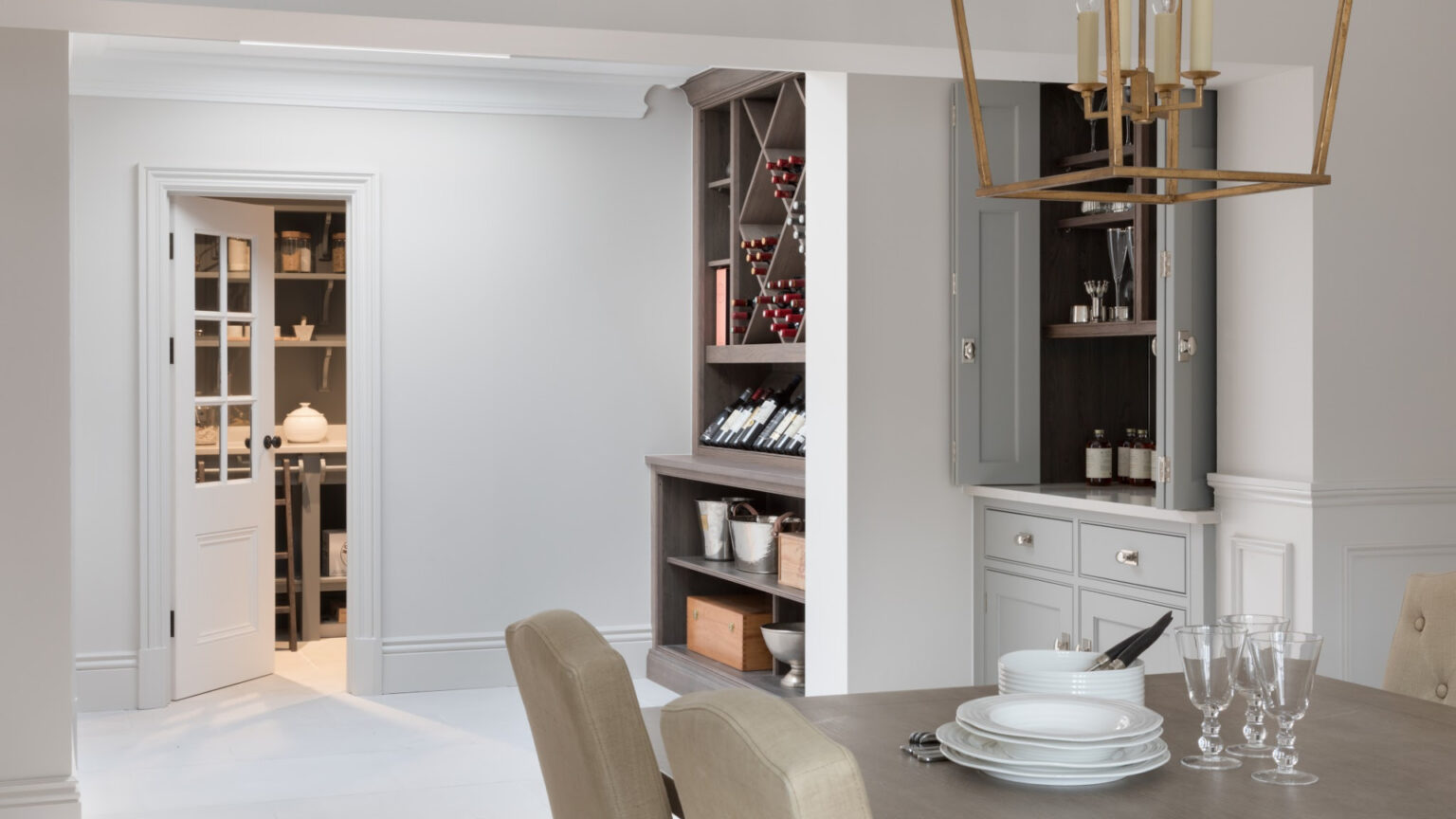 Bespoke home bar and wine storage