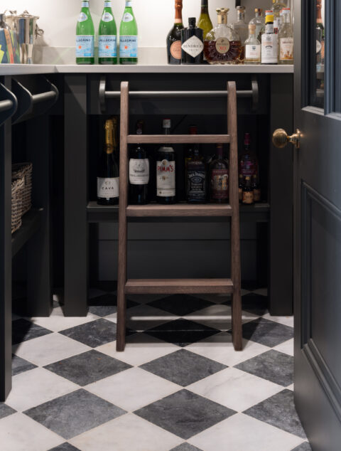 Kensington Chequer Charcoal and Off-White Marble Tiles - Image 5