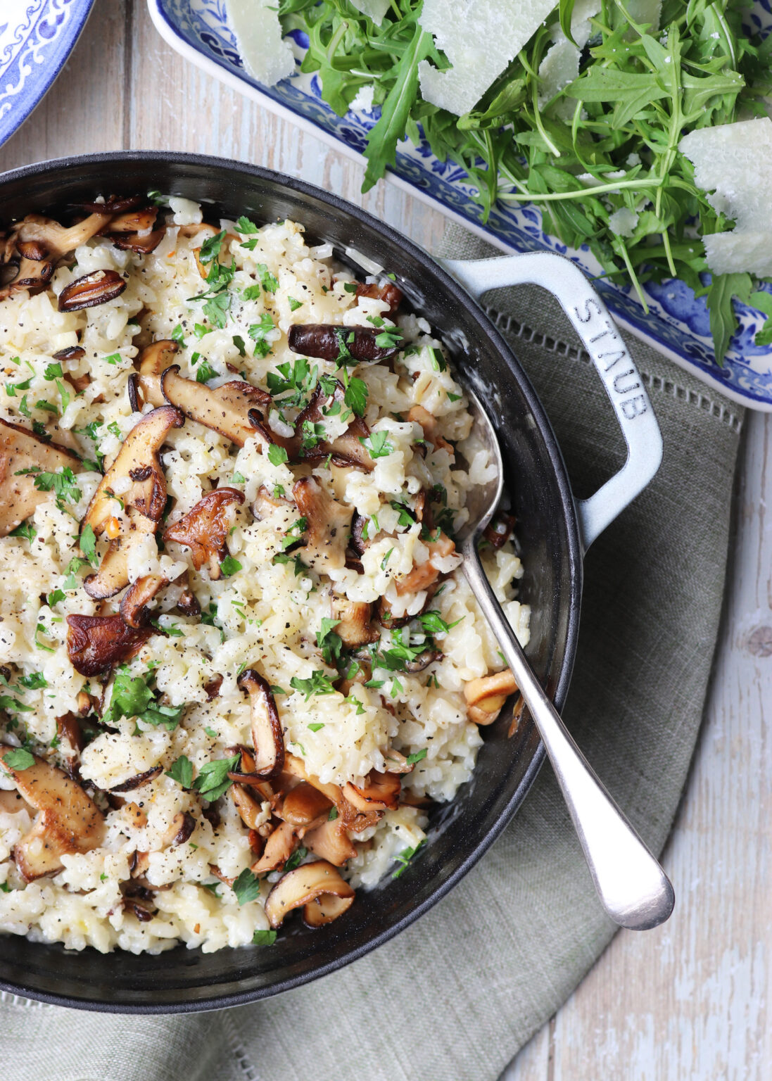 Oven Baked Mushroom Risotto