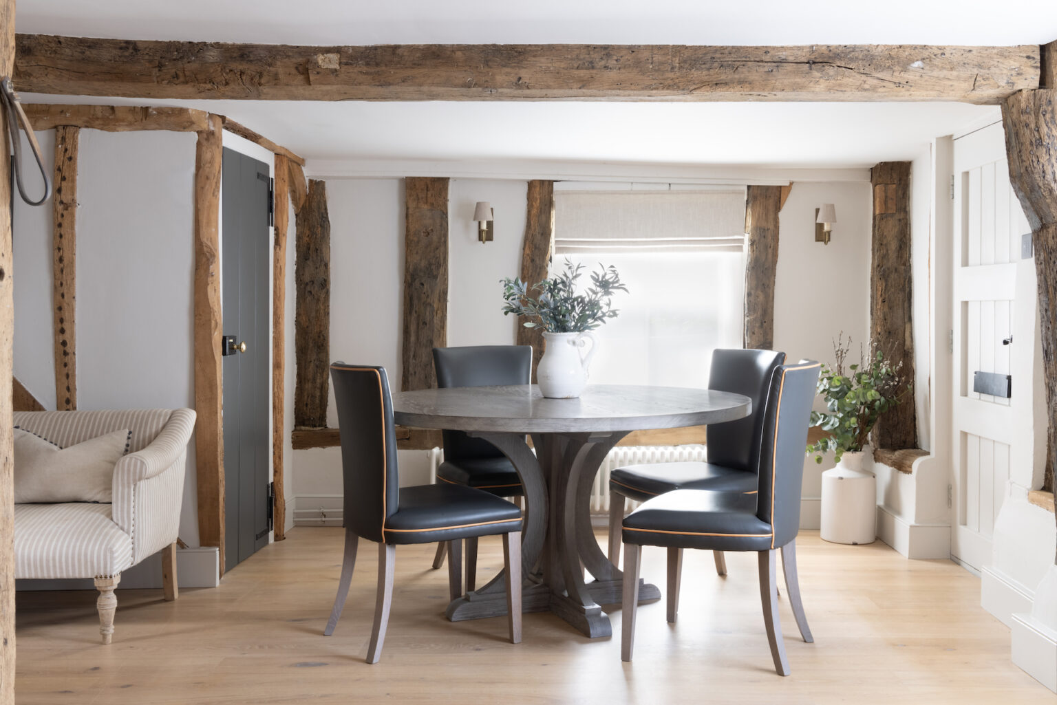 Norton Round Dining Table and Havisham dining chairs - Kitchen and Dining Room Furniture - Humphrey Munson