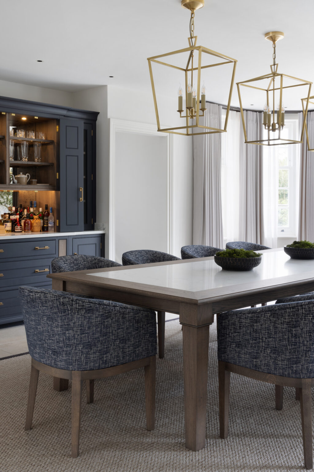 Byron Dining Table and George Tub dining chairs - Sevenoaks Project | Kitchen & Dining Room Furniture | Humphrey Munson