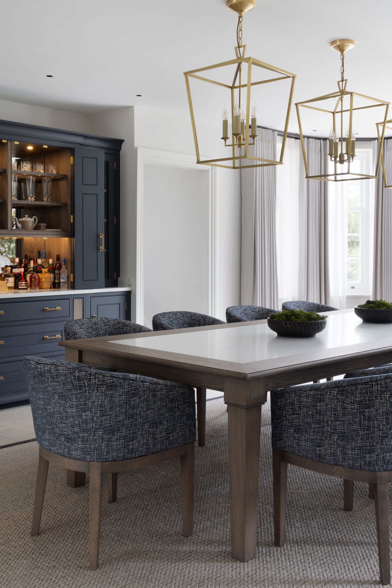 Byron Dining Table and George Tub dining chairs - Sevenoaks Project | Kitchen & Dining Room Furniture | Humphrey Munson