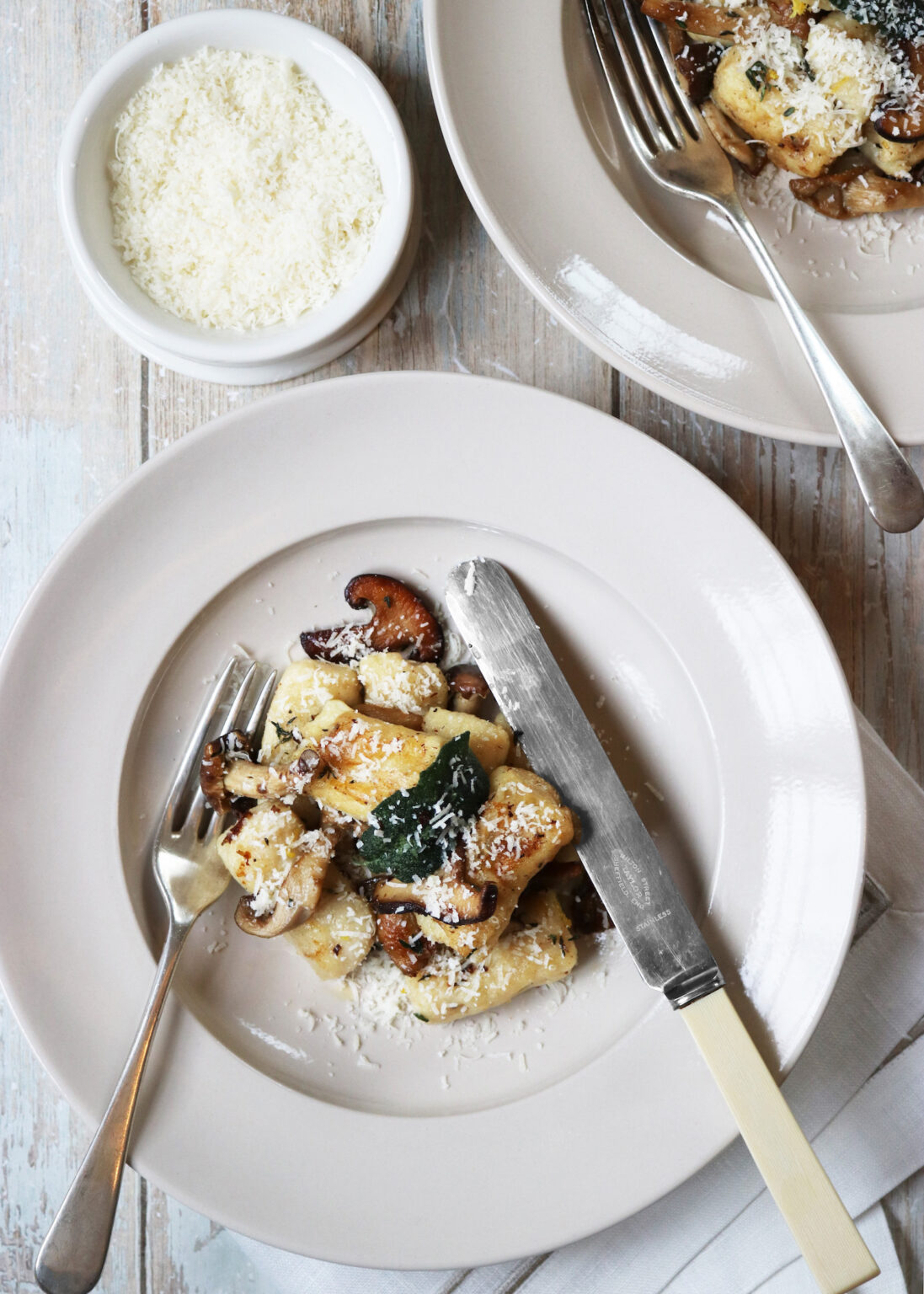 Herby wild Mushroom Homemade Gnocchi