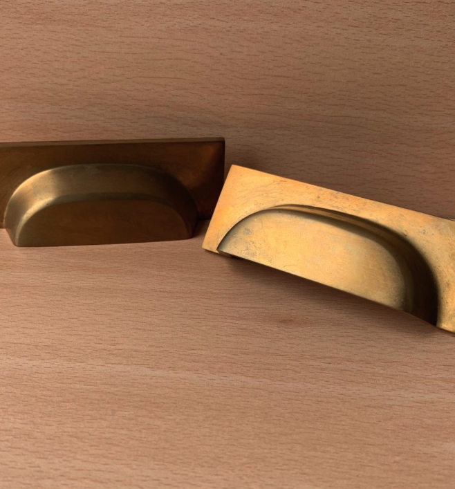 Ex-Display Tetterby Pull Handle in Satin Brass - Image 1
